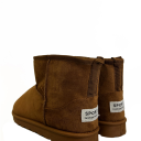 stivaletti in simil camoscio patch